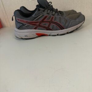 Asics Mens Gel Venture 7 1011A560 Gray/red Running Shoes Sneakers Size 10.5